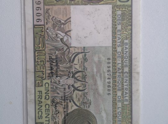 Ancien billet de 500f
