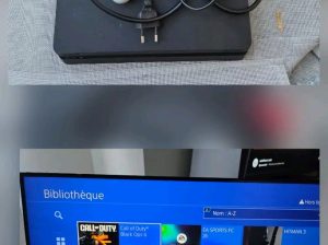 1 ps4 slim puçée + 1 manette +  jeux