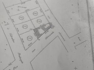 3/4 de Lot de terrain en angle de rue