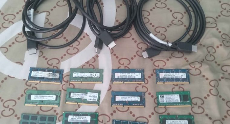 Câbles HDMI, Barrettes de mémoire vive DDR...