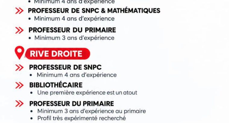 RECRUTEMENT
