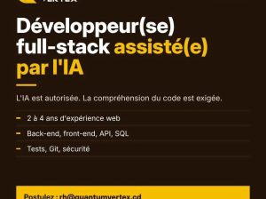 Développeur(se) full-stack assisté(e) par l’IA